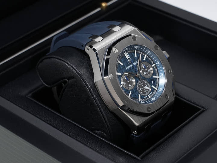 Audemars Piguet Royal Oak Offshore Chronograph Ref. 26480TI.OO.A027CA.01 Titanium Blue Dial