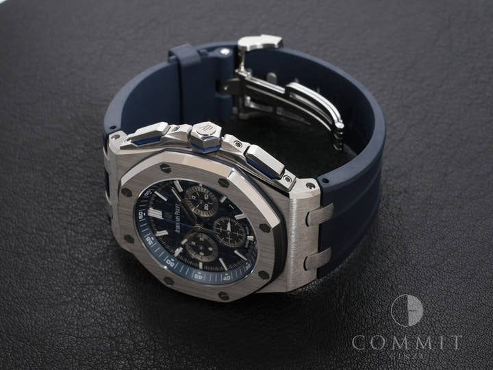 Audemars Piguet Royal Oak Offshore Chronograph Ref. 26480TI.OO.A027CA.01 Titanium Blue Dial