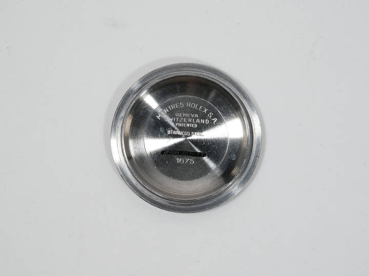 ロレックス GMTマスター Ref.1675 ステンレススチール ブラック文字盤 オイスターブレスレット 中古 9q3cw7qs