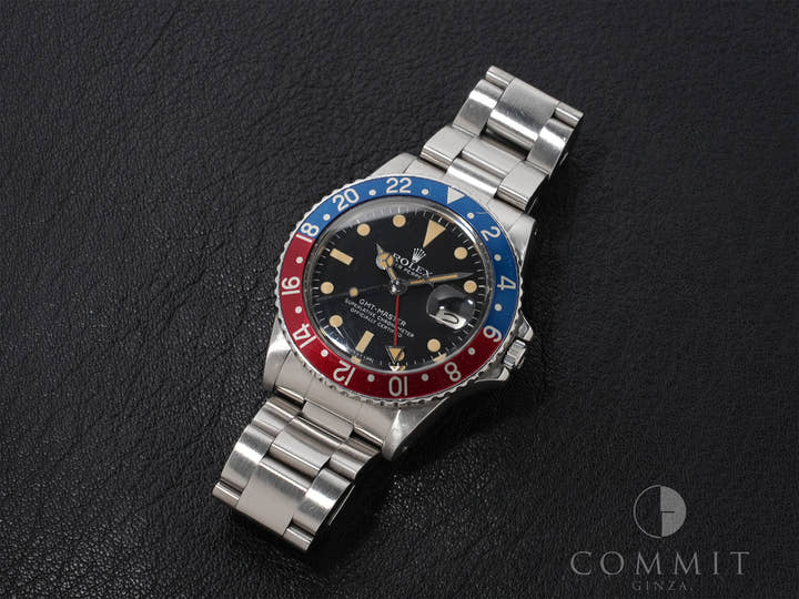 ロレックス GMTマスター Ref.1675 ステンレススチール ブラック文字盤 オイスターブレスレット 中古 9q3cw7qs