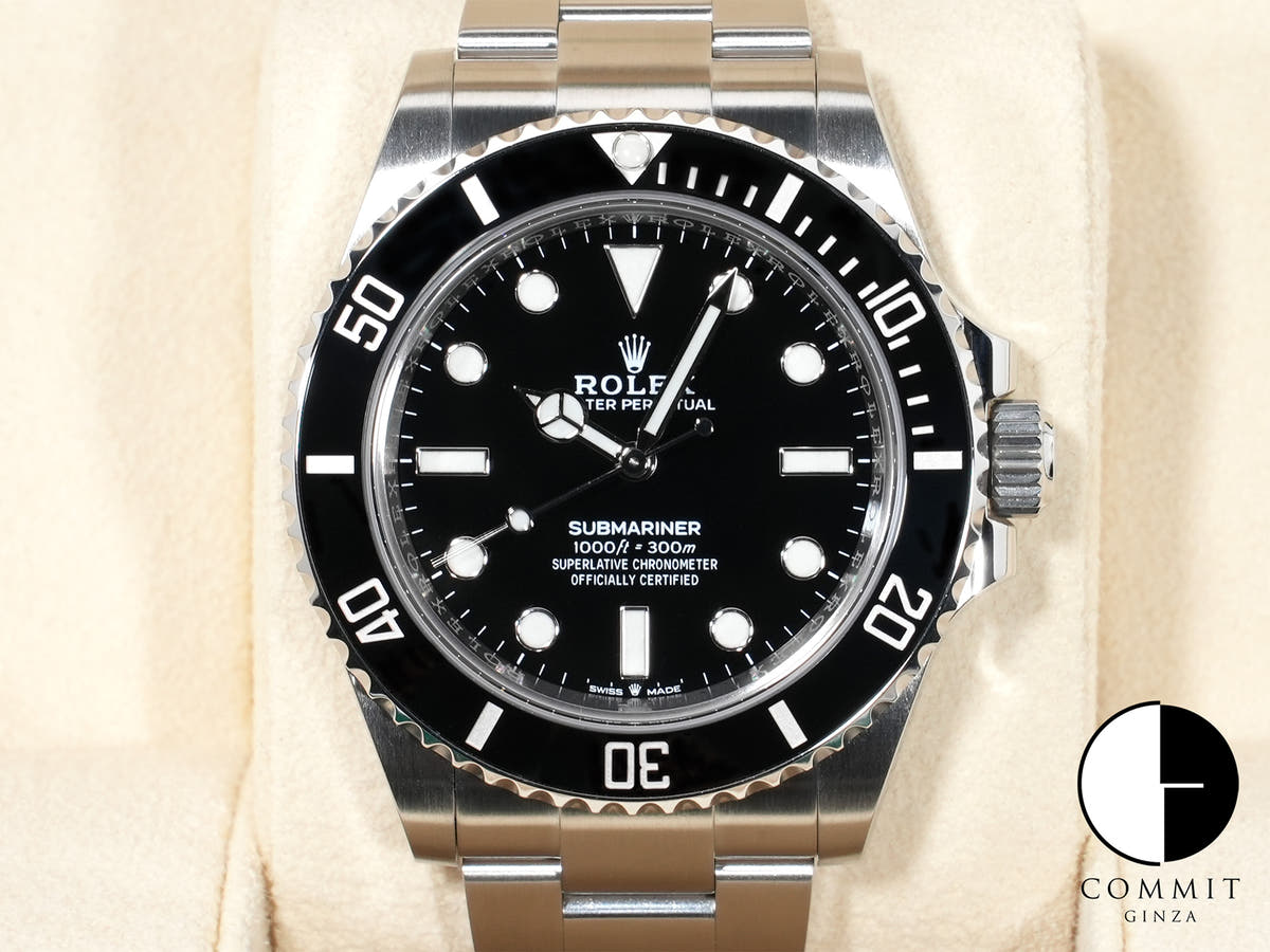 ロレックス サブマリーナー ノンデイト Ref.124060 ステンレススチール ブラック文字盤