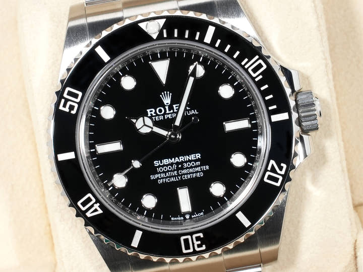 ロレックス サブマリーナー ノンデイト Ref.124060 ステンレススチール ブラック文字盤