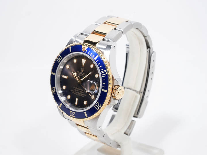 ロレックス サブマリーナー デイト Ref.16803 ステンレススチール/イエローゴールド ブルー文字盤