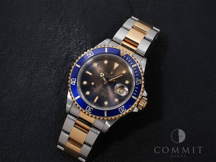 ロレックス サブマリーナー デイト Ref.16803 ステンレススチール/イエローゴールド ブルー文字盤