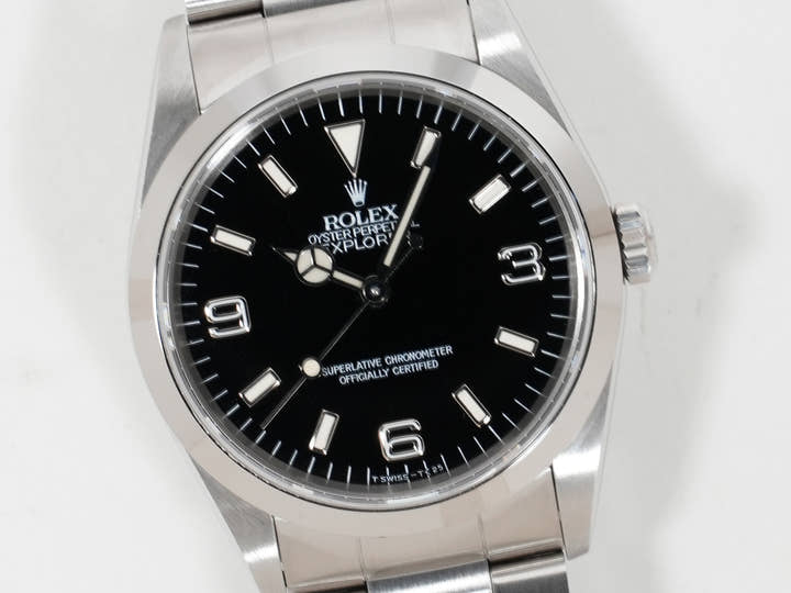 ロレックス エクスプローラーI Ref.14270 ステンレススチール ブラック文字盤