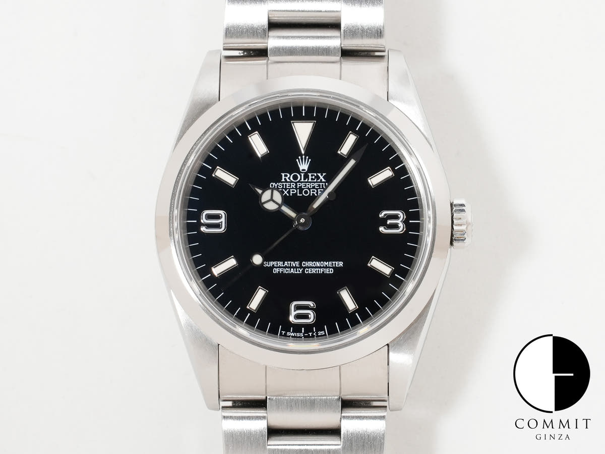 ロレックス エクスプローラーI Ref.14270 ステンレススチール ブラック文字盤
