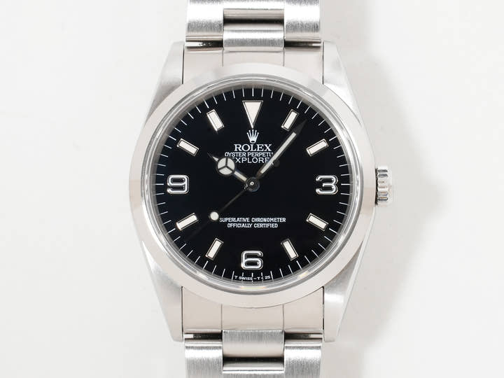 ロレックス エクスプローラーI Ref.14270 ステンレススチール ブラック文字盤