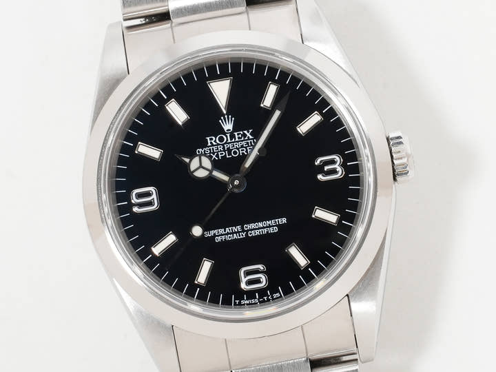 ロレックス エクスプローラーI Ref.14270 ステンレススチール ブラック文字盤