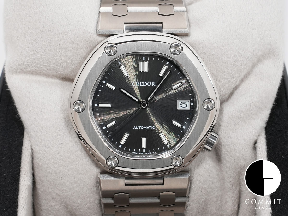 セイコー クレドール ロコモティブ Ref.GCCR999 TI ブラック文字盤 極美品 3drxtj6k