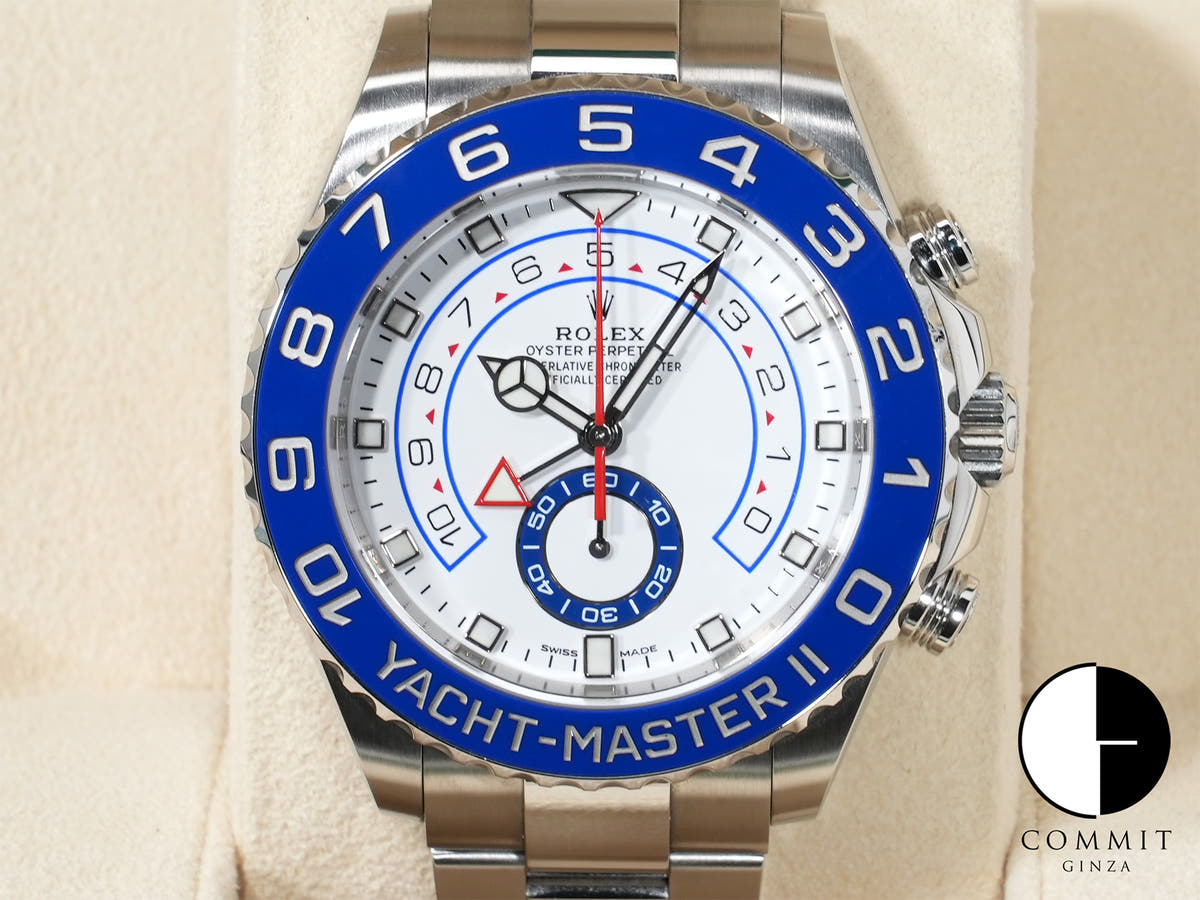 ロレックス ヨットマスターII Ref.116680 ステンレススチール ホワイト文字盤