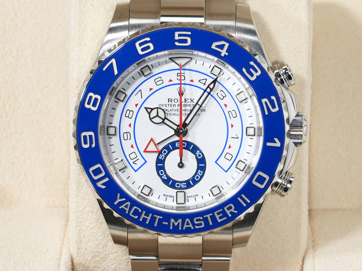 ロレックス ヨットマスターII Ref.116680 ステンレススチール ホワイト文字盤
