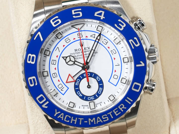 ロレックス ヨットマスターII Ref.116680 ステンレススチール ホワイト文字盤