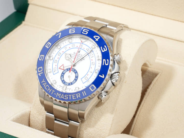 ロレックス ヨットマスターII Ref.116680 ステンレススチール ホワイト文字盤