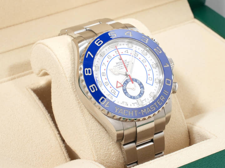 ロレックス ヨットマスターII Ref.116680 ステンレススチール ホワイト文字盤