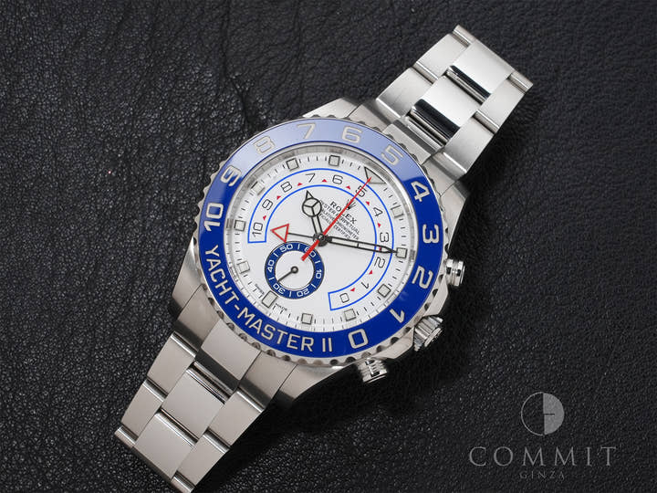 ロレックス ヨットマスターII Ref.116680 ステンレススチール ホワイト文字盤