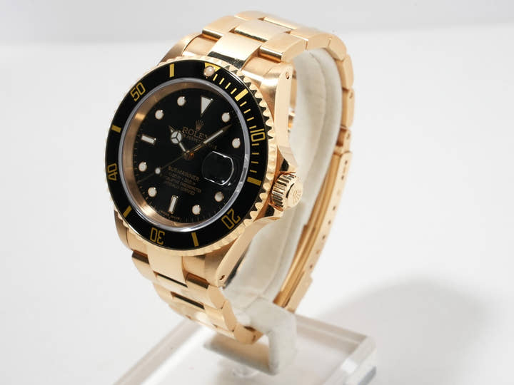 ロレックス サブマリーナー デイト Ref.16618 イエローゴールド ブラック文字盤