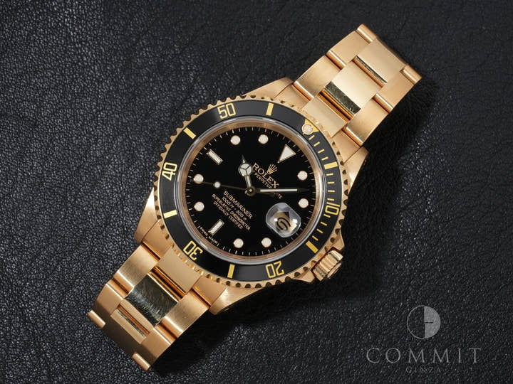 ロレックス サブマリーナー デイト Ref.16618 イエローゴールド ブラック文字盤