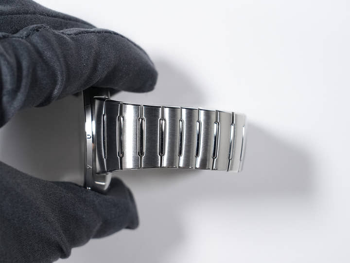 ルイヴィトン タンブール オトマティック Ref.W1ST20 ステンレススチール ブルー文字盤 極美品 az78fd92