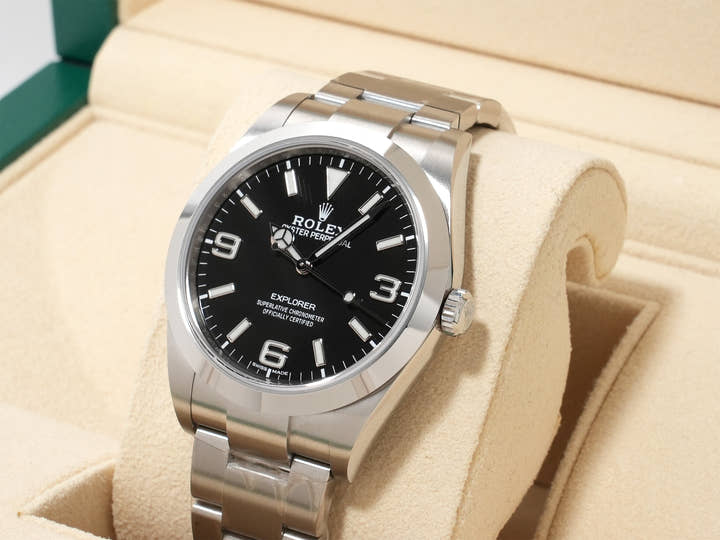 ロレックス エクスプローラーI Ref.214270 ステンレススチール ブラック文字盤