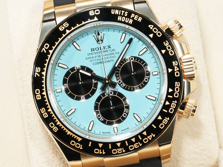 ロレックス デイトナ Ref.126518LN イエローゴールド ターコイズブルー文字盤