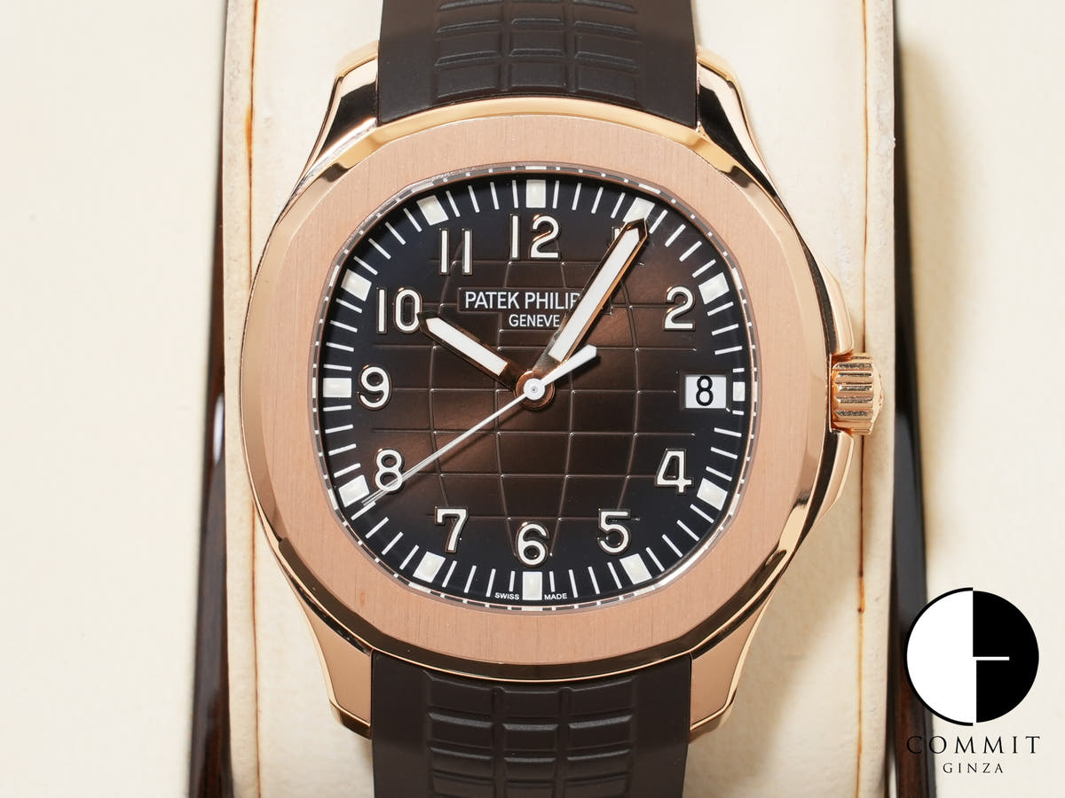 パテックフィリップ アクアノート Ref.5167R-001 ローズゴールド ブラウン文字盤