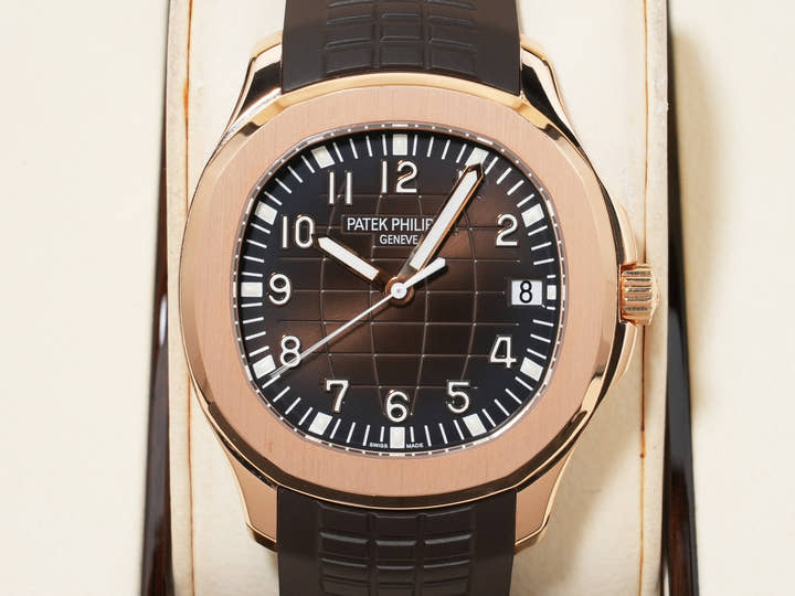 パテックフィリップ アクアノート Ref.5167R-001 ローズゴールド ブラウン文字盤