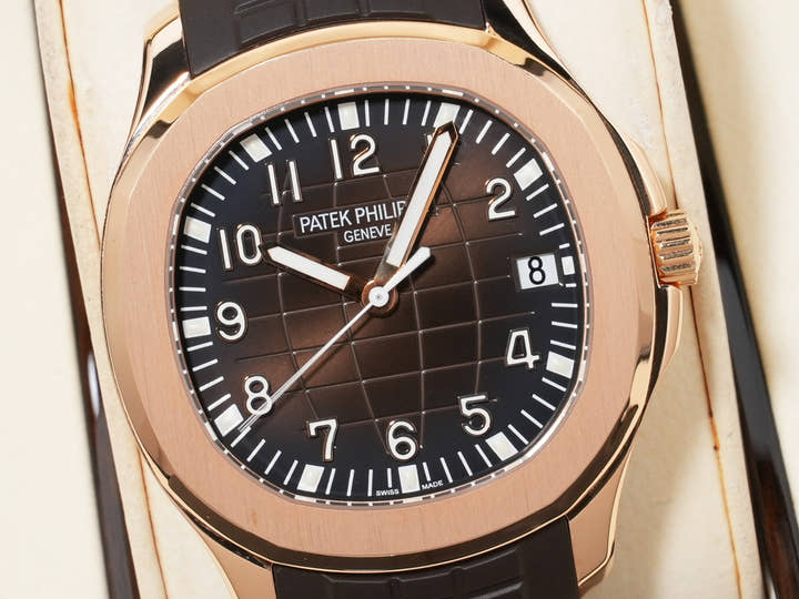 パテックフィリップ アクアノート Ref.5167R-001 ローズゴールド ブラウン文字盤