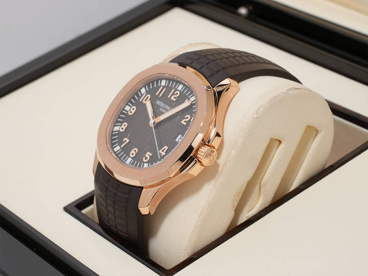 パテックフィリップ アクアノート Ref.5167R-001 ローズゴールド ブラウン文字盤