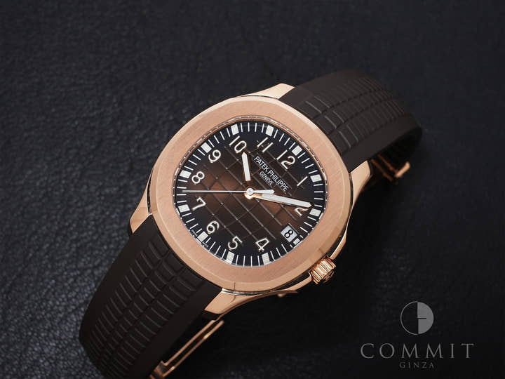 パテックフィリップ アクアノート Ref.5167R-001 ローズゴールド ブラウン文字盤