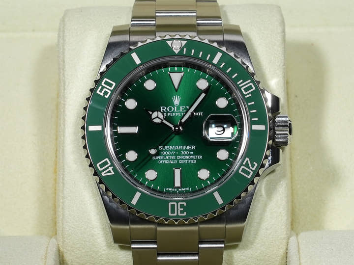 ロレックス サブマリーナー デイト Ref.116610LV ステンレススチール グリーン文字盤