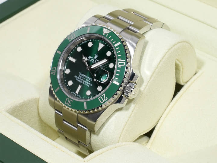 ロレックス サブマリーナー デイト Ref.116610LV ステンレススチール グリーン文字盤