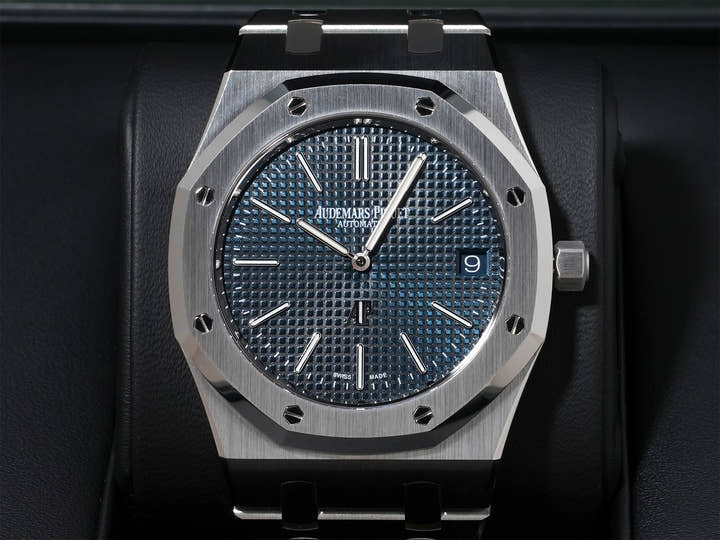 オーデマピゲ ロイヤルオーク ジャンボ エクストラ シン Ref.16202ST.OO.1240ST.02 ステンレススチール ナイトブルー文字盤