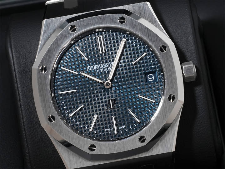 オーデマピゲ ロイヤルオーク ジャンボ エクストラ シン Ref.16202ST.OO.1240ST.02 ステンレススチール ナイトブルー文字盤