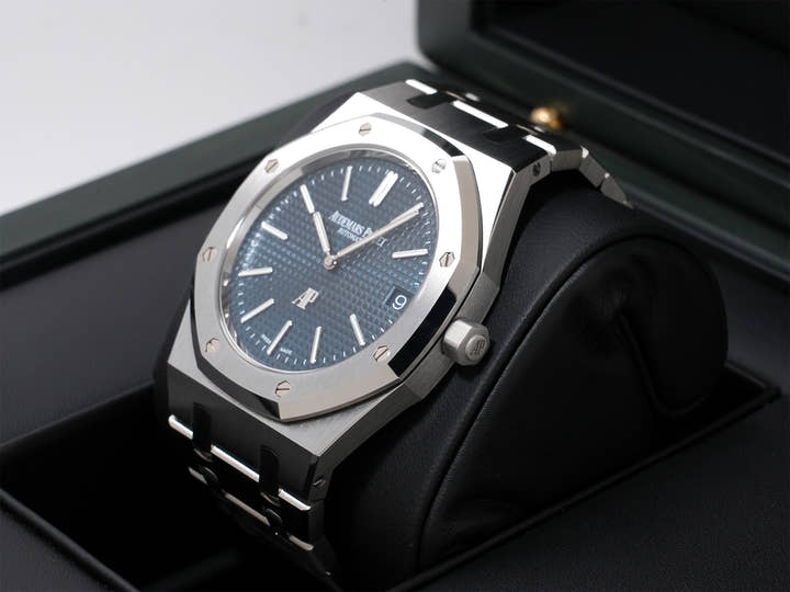 オーデマピゲ ロイヤルオーク ジャンボ エクストラ シン Ref.16202ST.OO.1240ST.02 ステンレススチール ナイトブルー文字盤