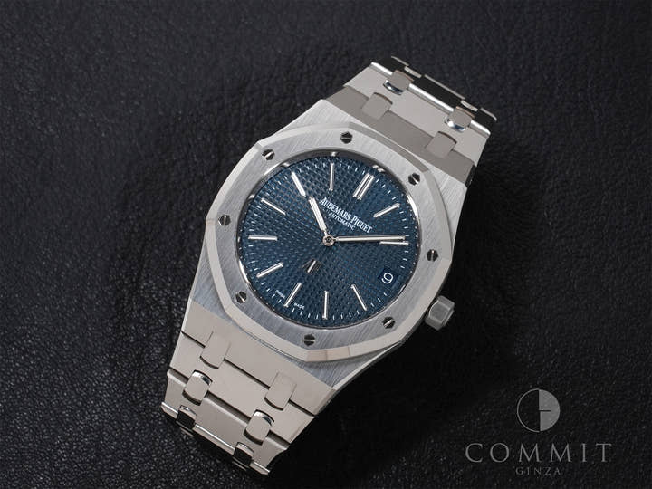 オーデマピゲ ロイヤルオーク ジャンボ エクストラ シン Ref.16202ST.OO.1240ST.02 ステンレススチール ナイトブルー文字盤