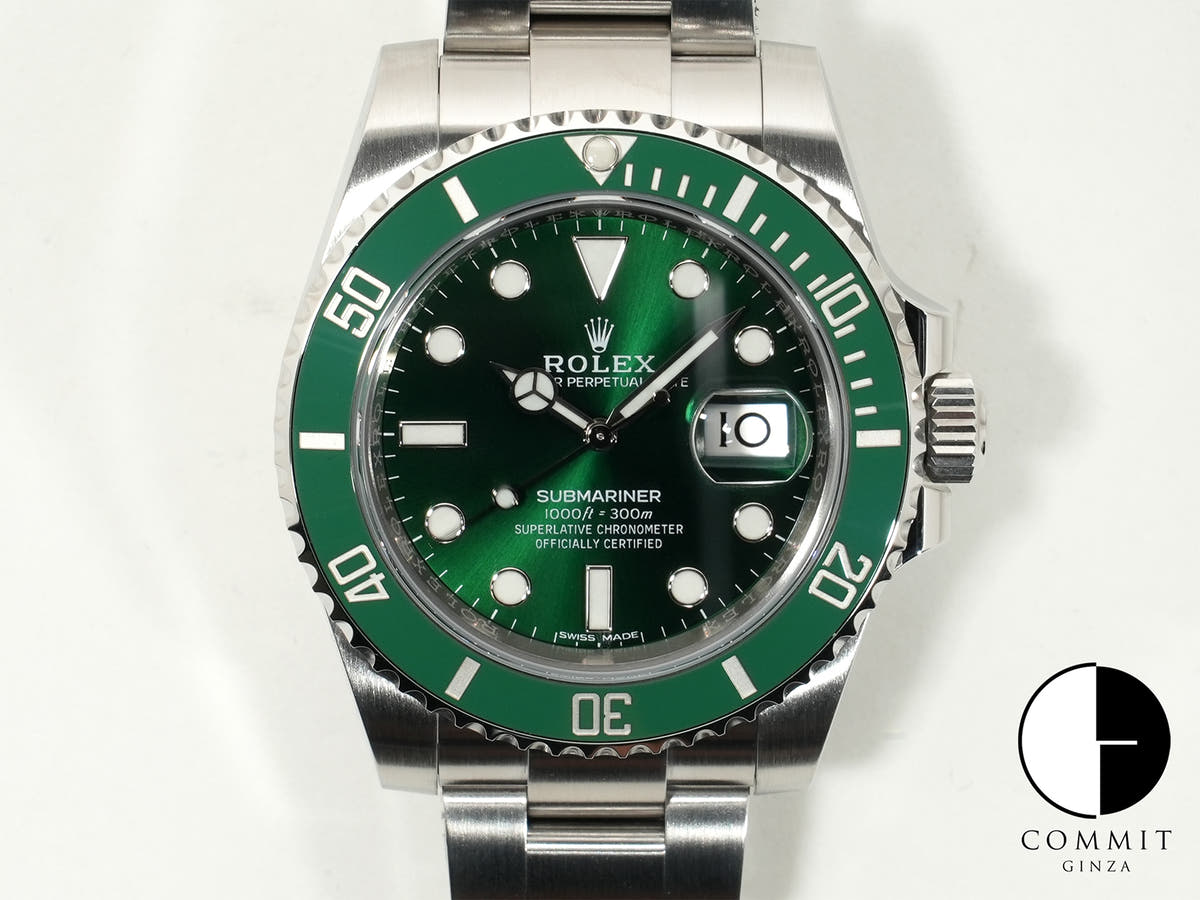 ロレックス サブマリーナー デイト Ref.116610LV ステンレススチール グリーン文字盤