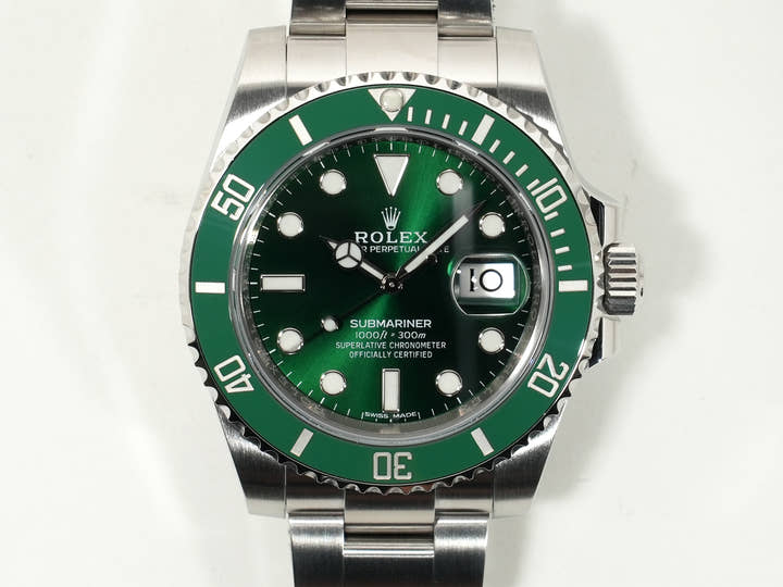ロレックス サブマリーナー デイト Ref.116610LV ステンレススチール グリーン文字盤