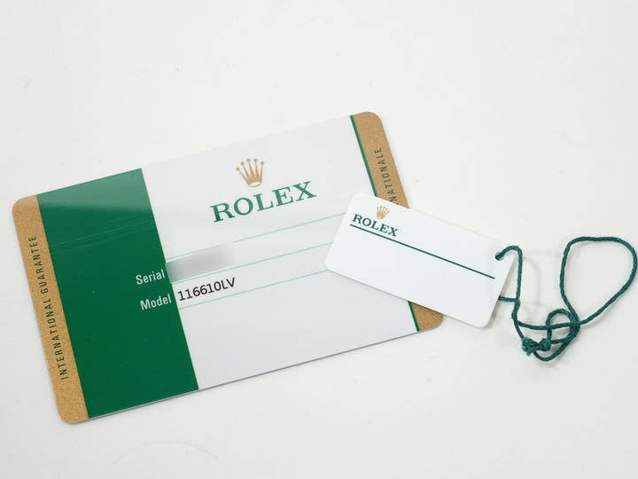 ロレックス サブマリーナー デイト Ref.116610LV ステンレススチール グリーン文字盤