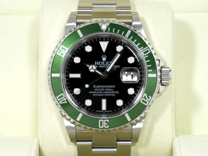 ロレックス サブマリーナー デイト Ref.16610LV ステンレススチール ブラック文字盤 美中古 nn3mbqqe