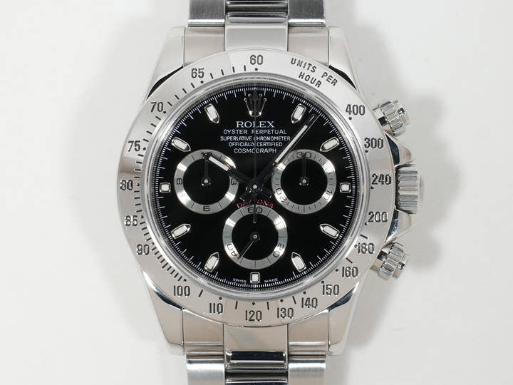 ロレックス デイトナ Ref.116520 ステンレススチール ブラック文字盤 中古 jbnr6f6y