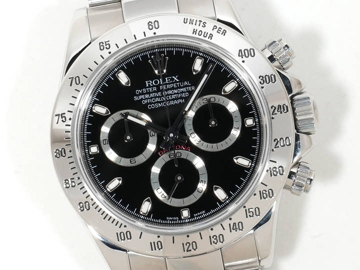 ロレックス デイトナ Ref.116520 ステンレススチール ブラック文字盤 中古 jbnr6f6y
