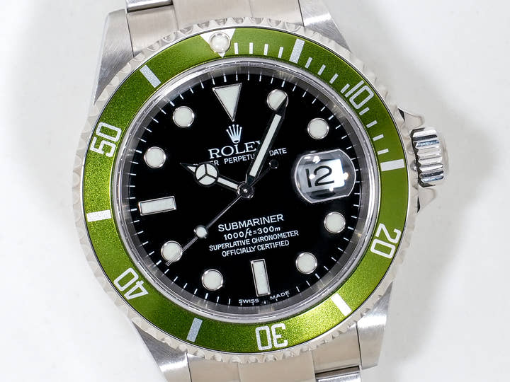 ロレックス サブマリーナー デイト Ref.16610LV ステンレススチール ブラック文字盤 美中古 h8pxfhdp