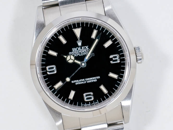 ロレックス エクスプローラーI Ref.14270 ステンレススチール ブラック文字盤