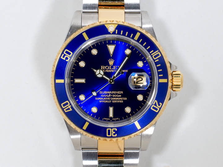 ロレックス サブマリーナー デイト Ref.16613 ステンレススチール/イエローゴールド ブルー文字盤
