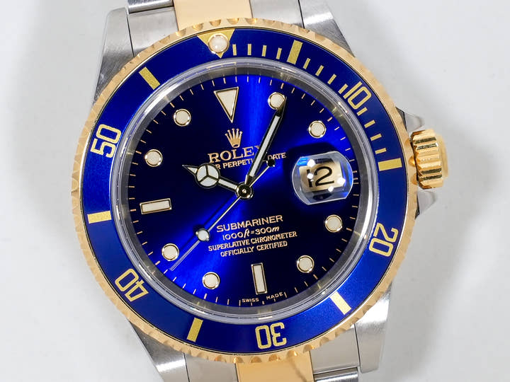 ロレックス サブマリーナー デイト Ref.16613 ステンレススチール/イエローゴールド ブルー文字盤