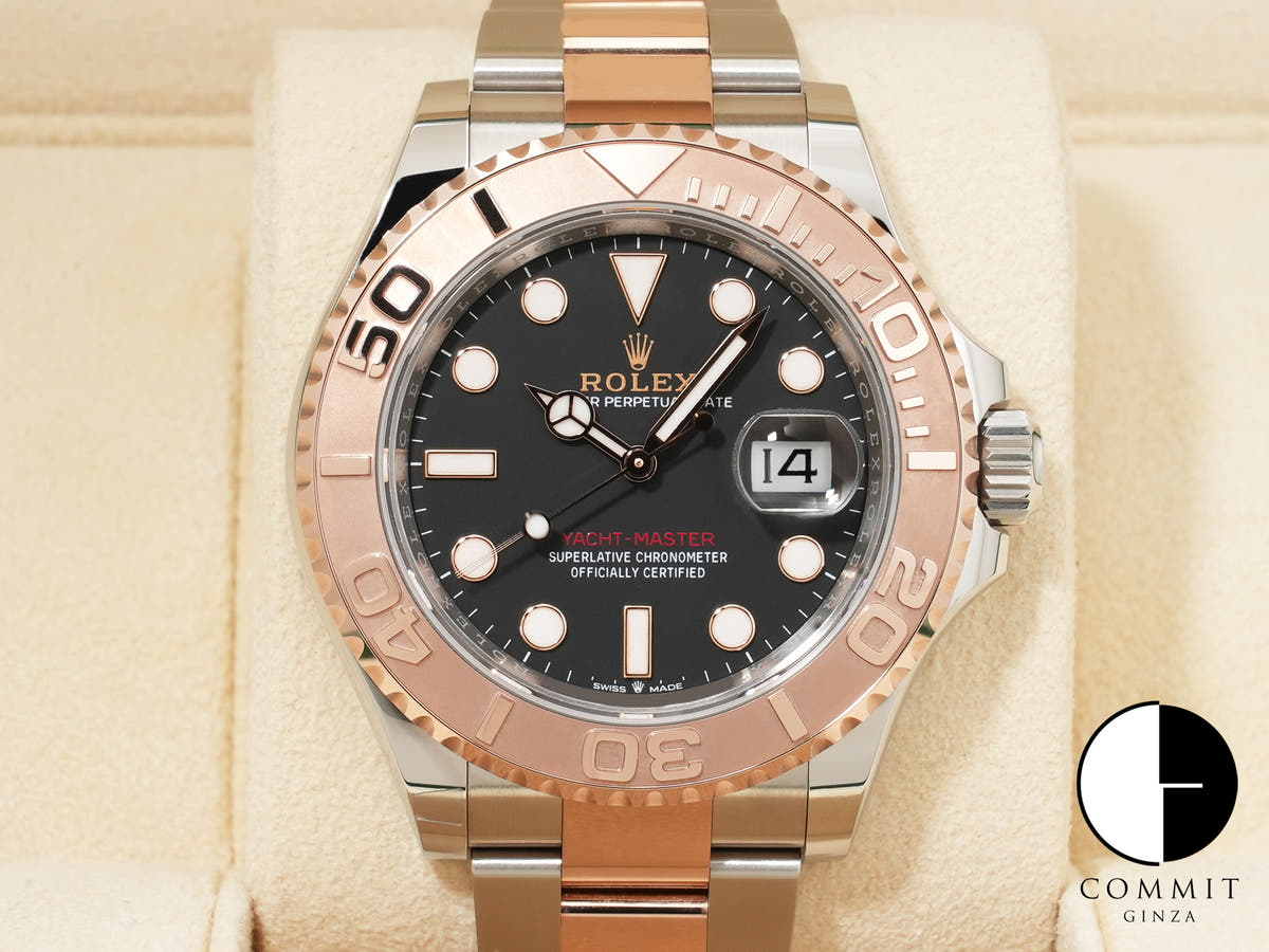 ロレックス ヨットマスター40 Ref.126621 ステンレススチール/エバーローズゴールド ブラック文字盤 未使用 ssnpizqu
