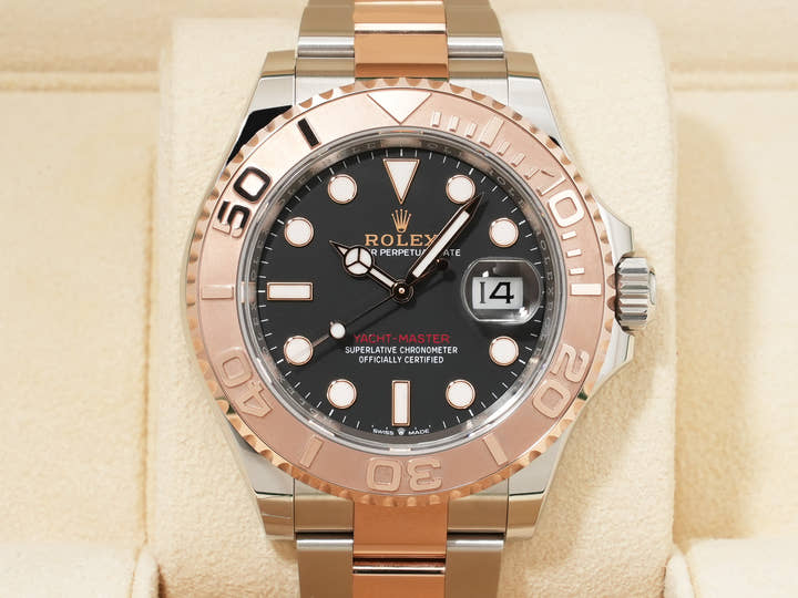 ロレックス ヨットマスター40 Ref.126621 ステンレススチール/エバーローズゴールド ブラック文字盤 未使用 ssnpizqu