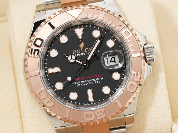 ロレックス ヨットマスター40 Ref.126621 ステンレススチール/エバーローズゴールド ブラック文字盤 未使用 ssnpizqu