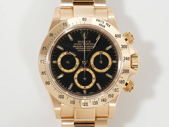 ロレックス デイトナ エルプリメロ Ref.16528 イエローゴールド ブラック文字盤 美品 h657pfp3