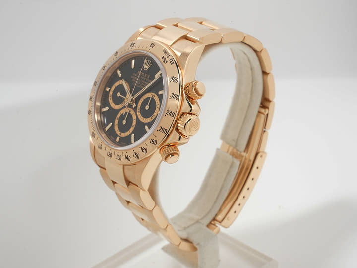 ロレックス デイトナ エルプリメロ Ref.16528 イエローゴールド ブラック文字盤 美品 h657pfp3